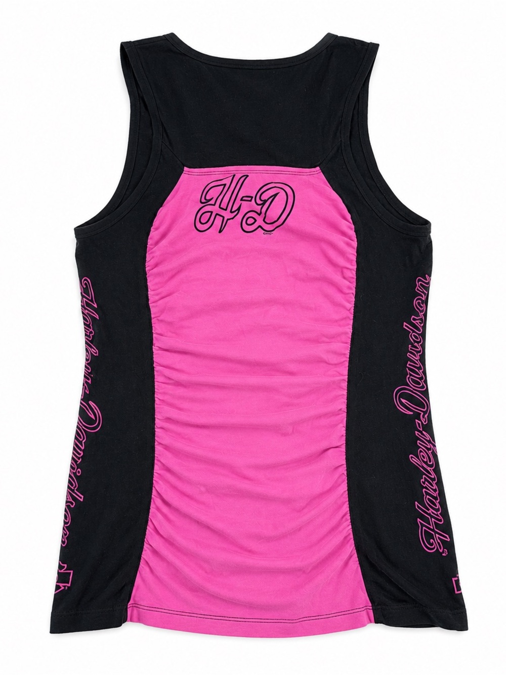 Harley-Davidson Hot Pink and Black Racerback Tank